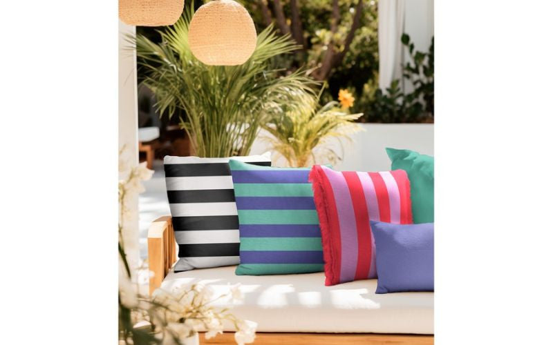 Canvas Rayas Fucsia