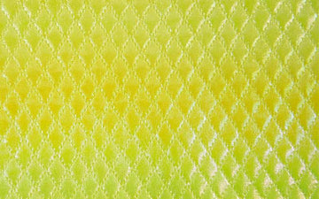 Yellow Polyester Holographic Quilting