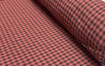 Vichy Seersucker Bicolor Rosewood