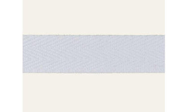 Rollo 25m Cinta Algodón reciclado 30mm Blanco