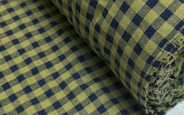Vichy Seersucker Bicolor Olive