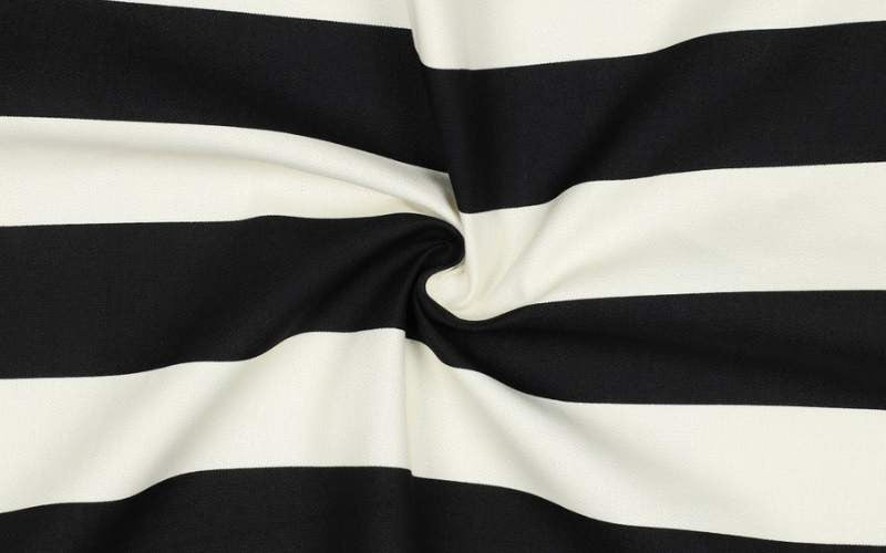 Black and White Striped Canvas