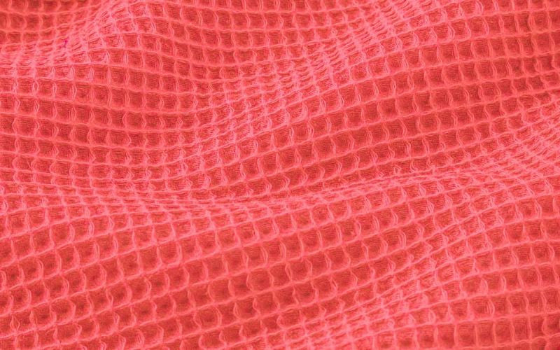 Tela Waffle Coral