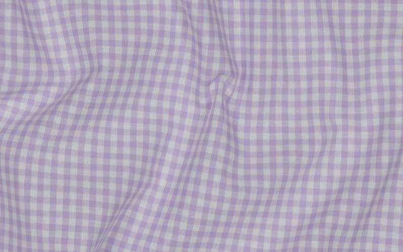Popelín Algodón Vichy Pequeño Lila Claro