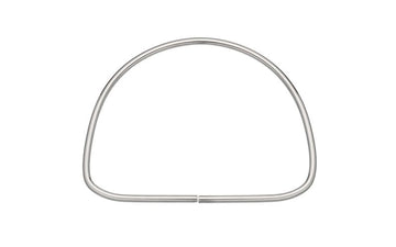 Small Oval Silver Hoop