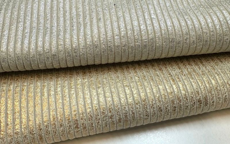 Silver Metallic Velvet