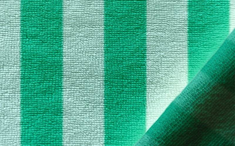 Green-Mint Striped Towel