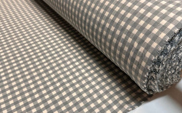 Vichy Seersucker Bicolor Gris