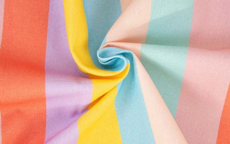 Canvas Print Pastel Stripe