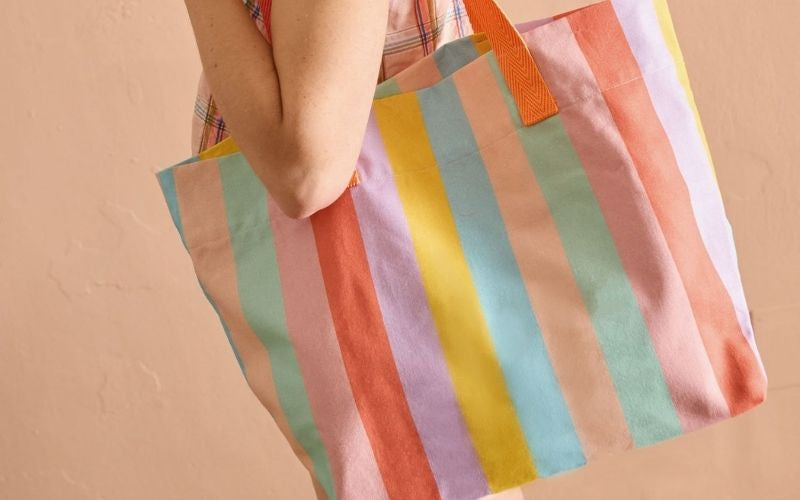 Canvas Print Pastel Stripe