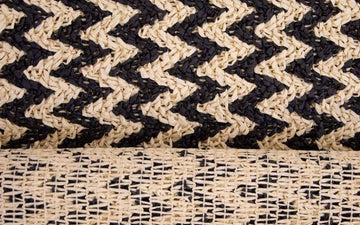 Zigzag Paper Raffia Fabric