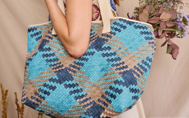 Faux Leather Zig Zag Galapagos