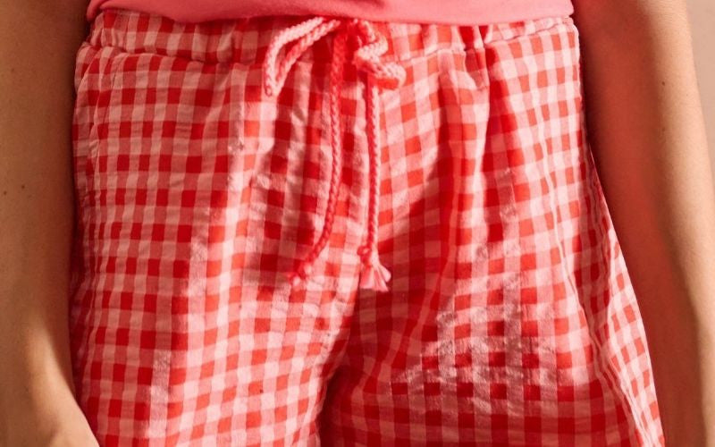 Vichy Seersucker Katia Rojo y Rosa