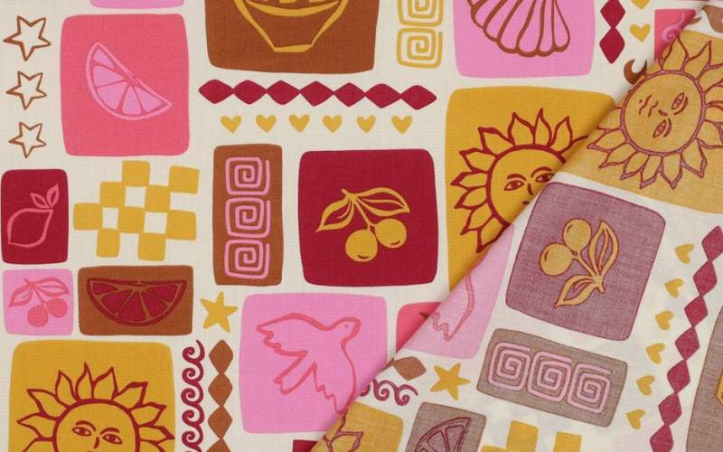 Popelín Summer Patchwork