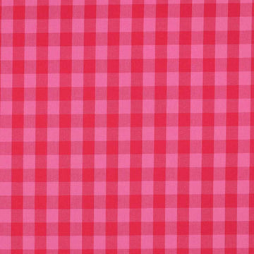 Algodón Cuadro Vichy Fucsia/Rojo.