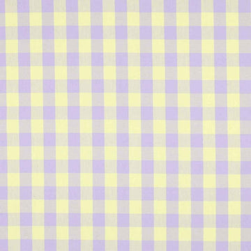 Algodón Cuadro Vichy Lila Amarillo