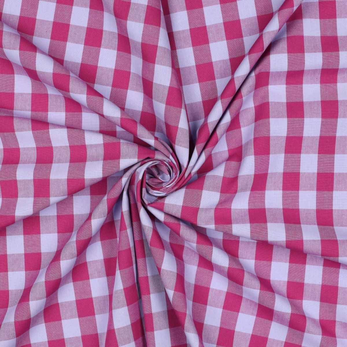 Algodón Cuadro Vichy Fucsia Malva
