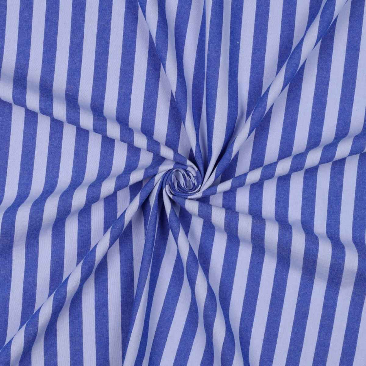 Algodón Rayas Azul