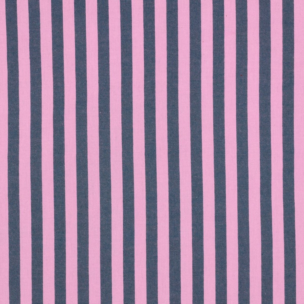 Algodón Rayas Rosa Denim