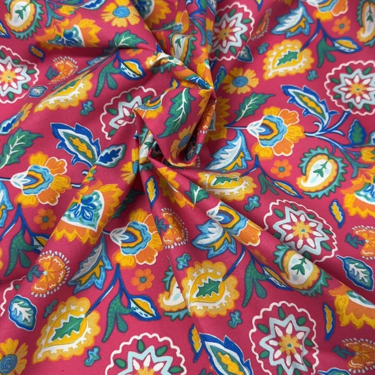 Popelín Algodón Marmara Fucsia