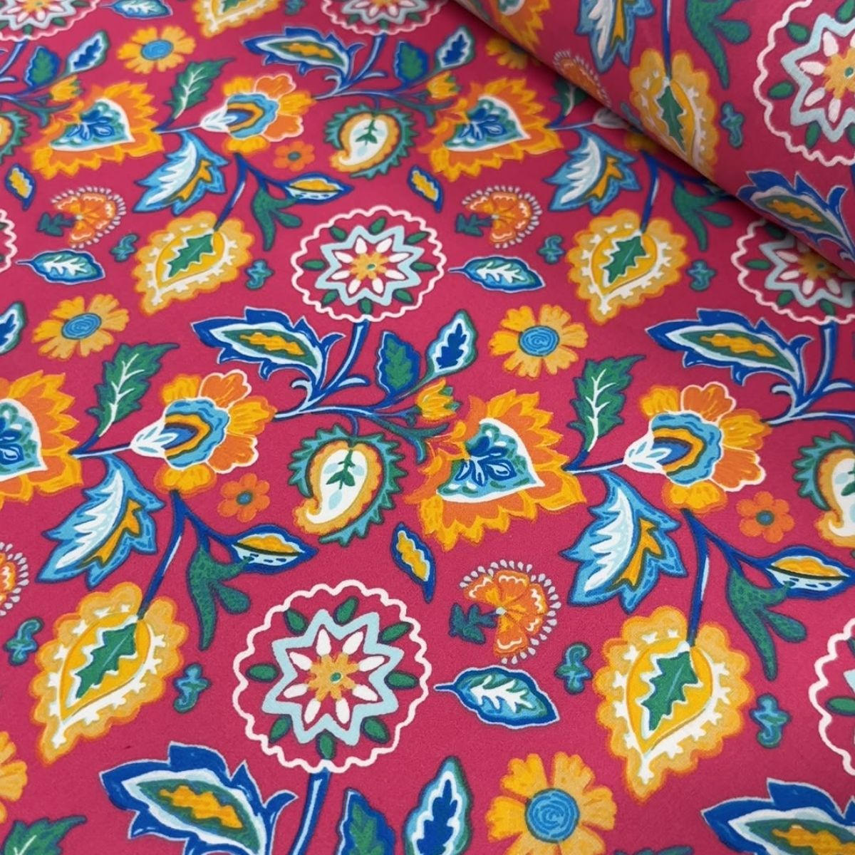 Popelín Algodón Marmara Fucsia