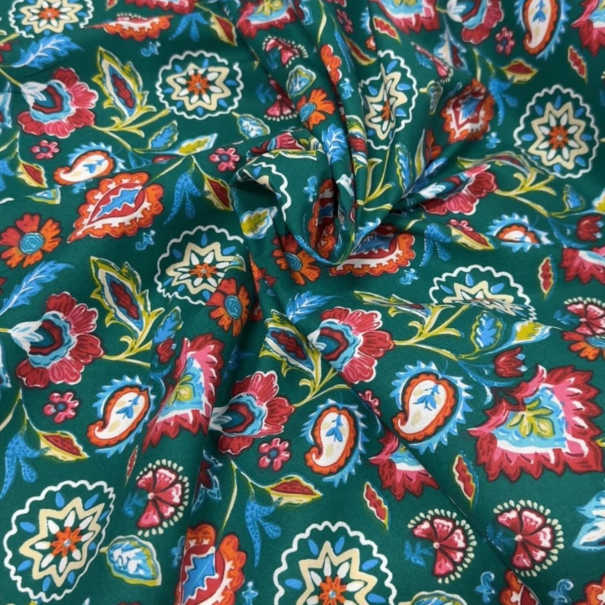 Popelín Algodón Marmara Verde