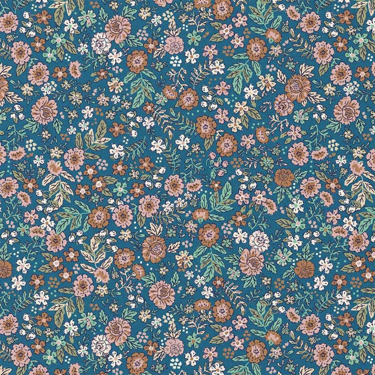 Barjay Blue Cotton Poplin