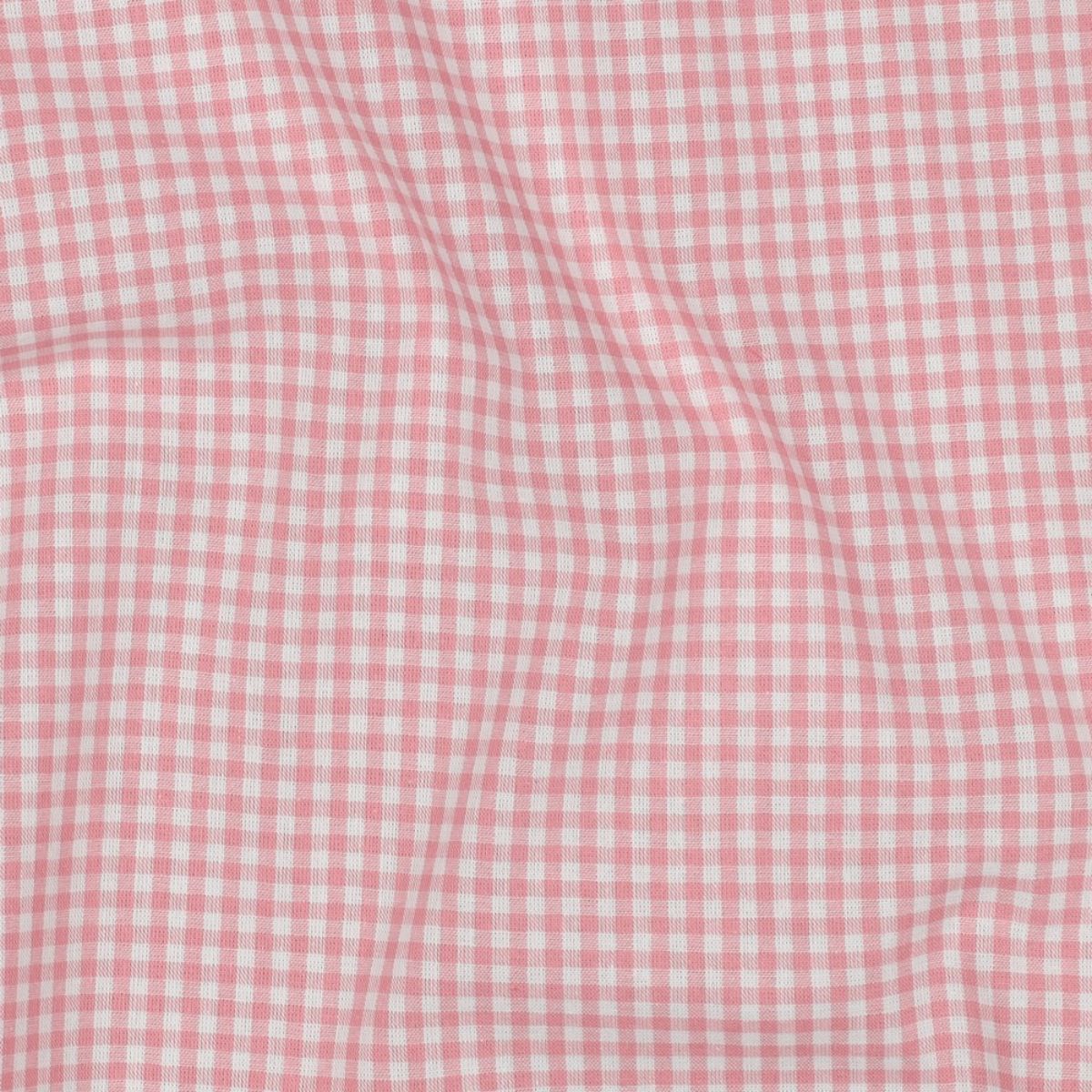 Popelín Algodón Vichy Rosa Viejo