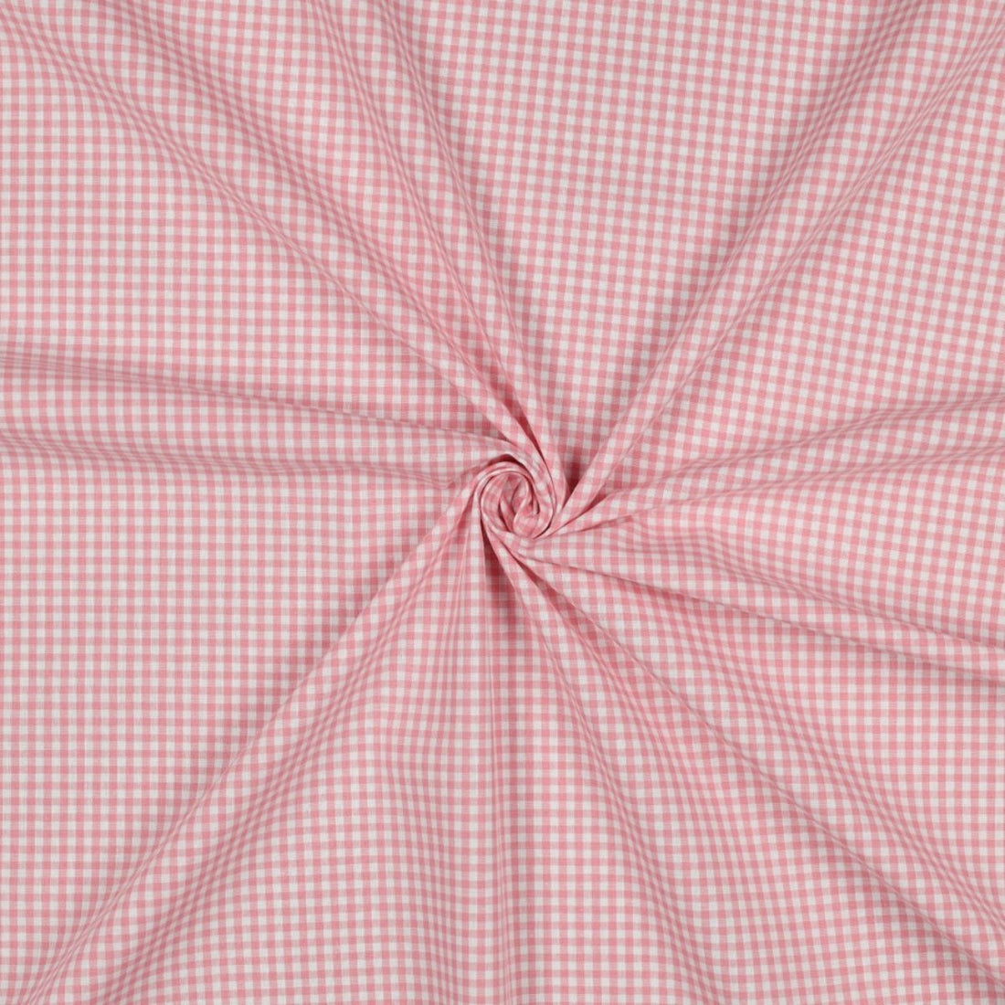 Popelín Algodón Vichy Rosa Viejo